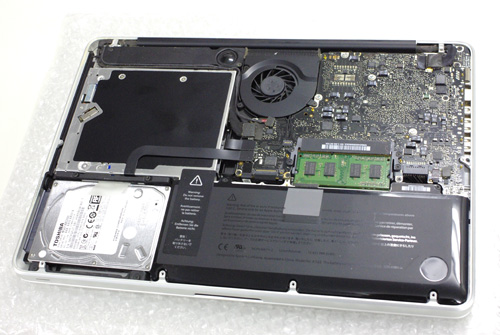 Apple MacBook Pro MB990J/A HDD交換