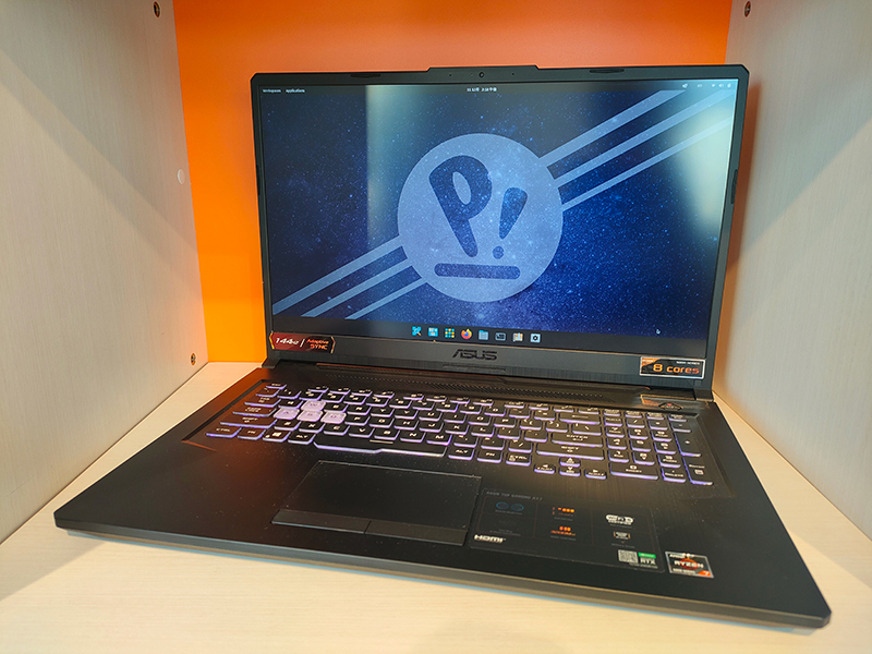 ASUS TUF Gaming A17 FA706QM-R7R3060G Linuxインストール