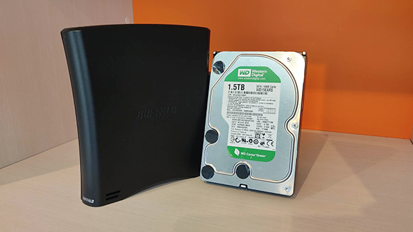 BUFFALO HD-CB1.5TU2（Western Digital WD15EARS） データ復旧 認識しない