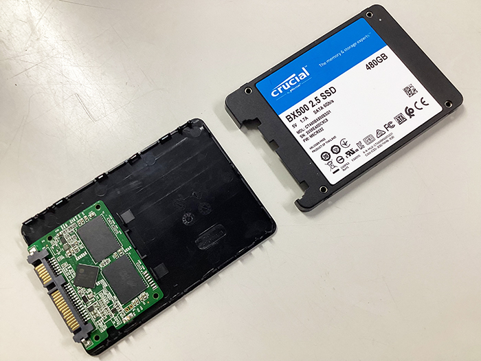 Crucial CT480BX500SSD1 データ復旧 ファームウェア修復