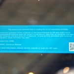 「The system has detected that a cooling fan is not operating correctly.」「System FAN (90B)」