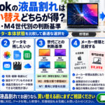 MacBookの液晶割れは修理と買い替えどちらが得？
