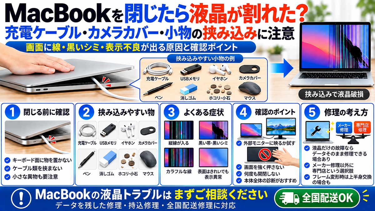 MacBook液晶割れ対策ガイド