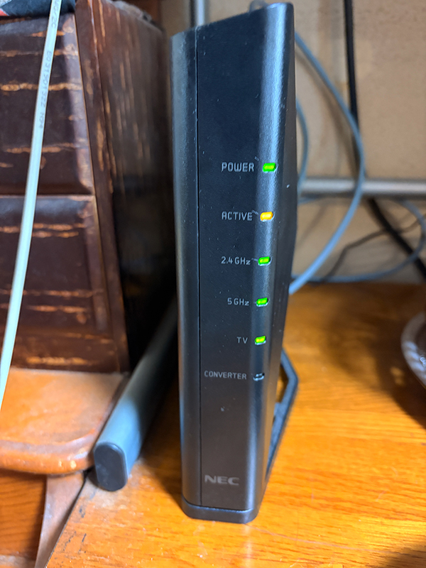 NEC Aterm WX3600HP PA-WX3600HP インターネットに接続できない 出張現地修理