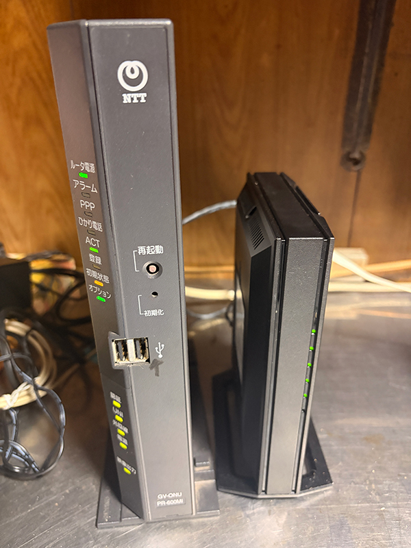NTT PR-600MI インターネットにつながらない 出張修理