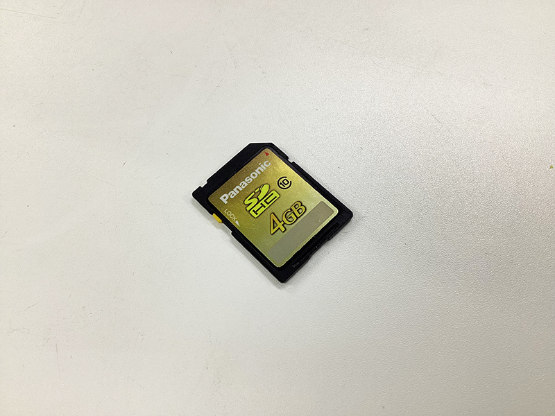 Panasonic SDHCメモリーカード データ復旧