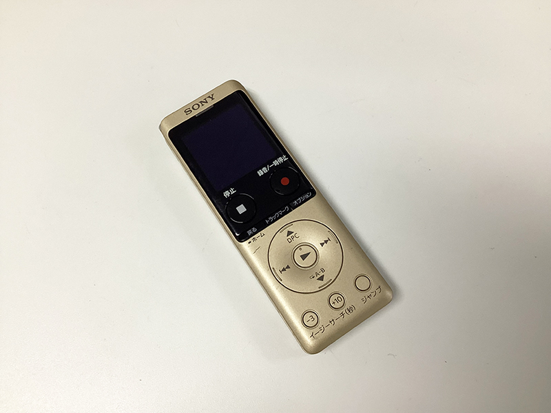 SONY ICレコーダー ICD-UX575F データ復旧 洗濯して電源が入らない