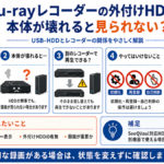 Blu-rayレコーダーの外付けHDDは本体が壊れると見られない？