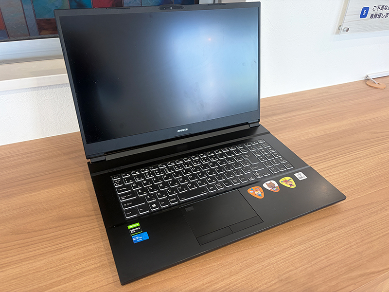 mouse computer K7-H 液晶ヒンジ故障